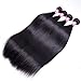 10A Brazilian Remy Straight Hair 4 Bundles 24 26 28 30inch Unprocessed Virgin Brazilian Human Hair Weave Weft Long Straight Hair Extensions Natural Black Color
