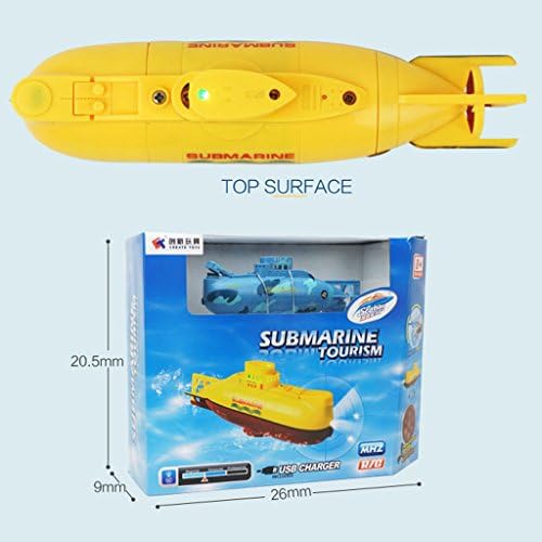 Facebabyone New Mini RC Submarine Mini Speedboat Model Toy High Powered With Remote Control