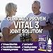 Vital 3 Joint Solution Clinically Proven Liquid Knee Relief Supplement Biologically Active Fragments of Collagen Type II-n1 Supports Joint Flexibility and Mobility