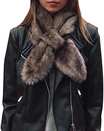 Women Scarves Shawl, TRENDINAO Ladies Girls Soft Warm Faux Fur Neckerchief Scarf