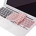 MOSISO Keyboard Cover Compatible MacBook Air 11 Inch, Light Pink Gold