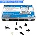 EZYKOO Retainer Push Kit, Car Panel Trim Plastic Fasteners Rivet Set, Universal Auto Body Clips with Fastener Remover for GM Ford Toyota Honda Chrysler (420)