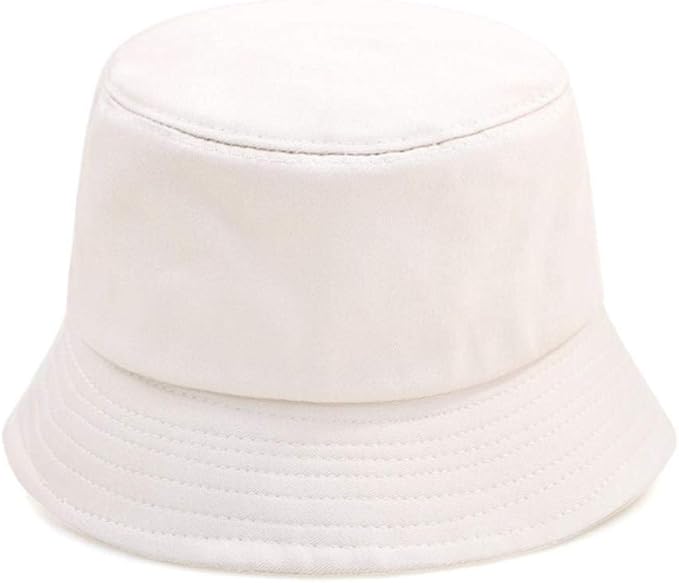 UKKD Bucket Hat Women Foldable Bucket Hat Male Headwear Fisherman Hats