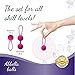 Kegel Exercise Weights - Doctor Recommended for Bladder Control & Pelvic Floor Exercises - Set of 3 Premium Silicone Vaginal Kegel Balls with Training Kit for Women: Beginners & Advanced