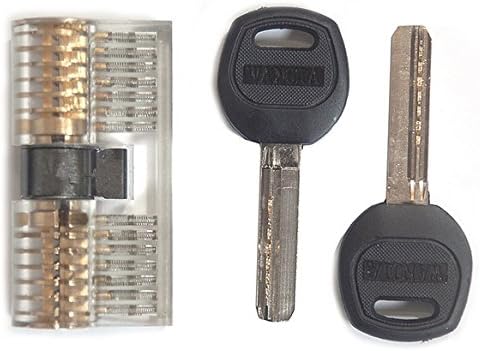 Transparent Cutaway Practice Dual 7 Pins Lock Locksmith Teaching Skill Training