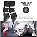 Petacc Dog Shoes Waterproof Dog Boots Anti-Slip Snow Boots Warm Paw Protector for Dog in Winter Size M with Black