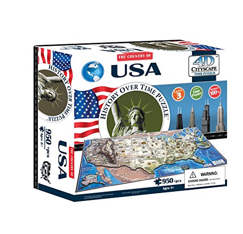 4D Cityscape USA History Time Puzzle