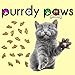 Purrdy Paws Soft Nail Caps for Cat Claws Gold Glitter Large