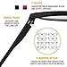 Akamai Blue Light Blocking Frames - Mens & Womens Computer Screen Bluelight Protection - Anti UV Glare - Hatteras Model (+0.0, Black)