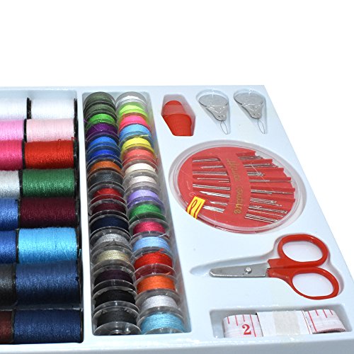 Renashed Sewing Kit with 100 Basic Sewing Accessories, 64 Spools of
