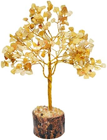 "Humunize" Citrine Tree Reiki Healing Crystal Alternative Therapy Spriritual Healing Feng Shui Gift Vastu Table Décor Tree