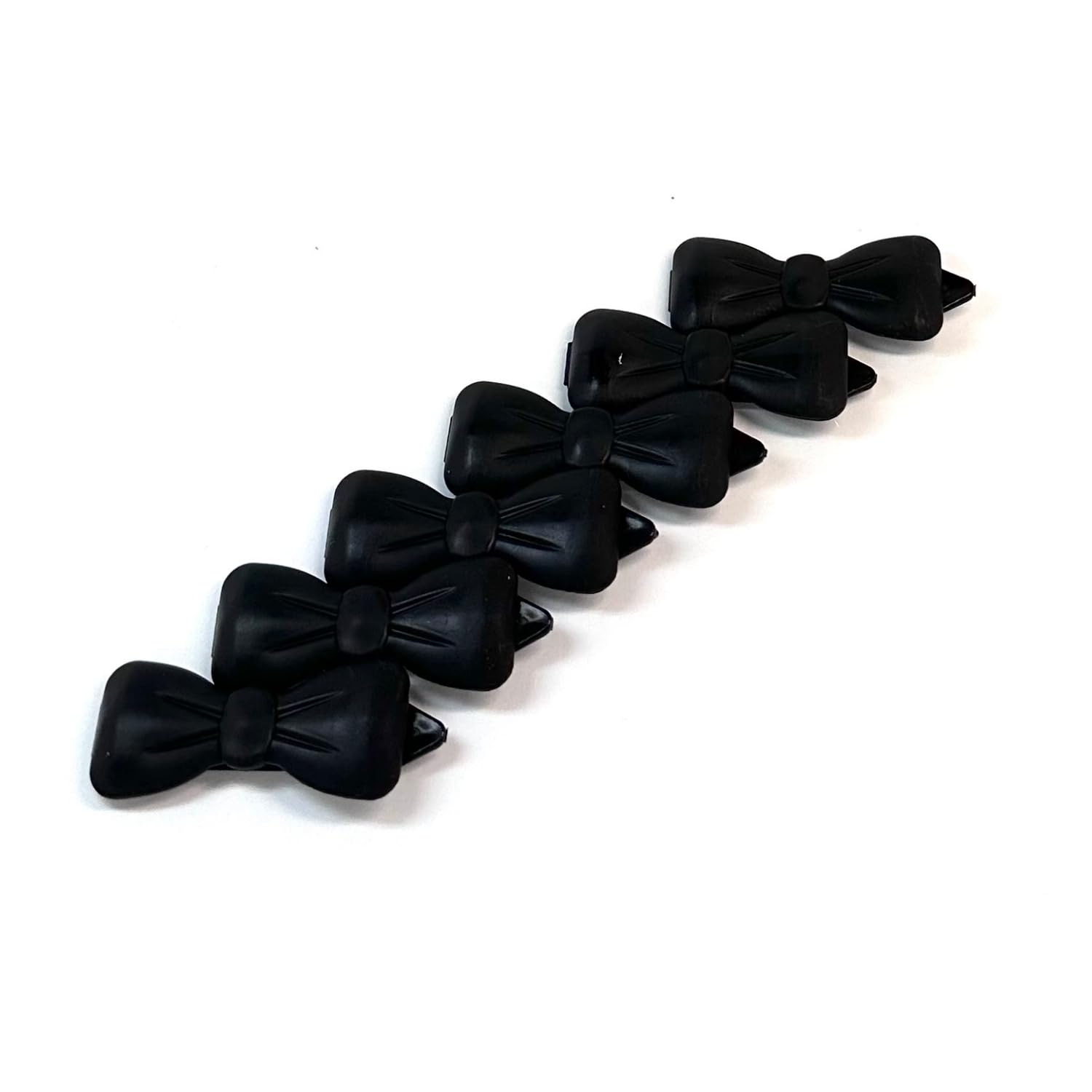 Dog hair clips, pack of 6, black 18