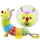 FULLANT Musical Baby Toy, Soft Colorful Caterpillar Infant Toy Interactive Worm Toy Developmental Educational Plush Stuffed Toy for Kids, Newborn, Boys and Girls