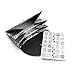 CICI&SISI Acrylic Nail Art Stamping Plates Set Jumbo 1- Set of 6 Pieces JUMBO Nail Polish Stamping Manicure Kit
