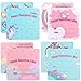 Amosfun 24PCS Valentines Day Unicorn Greeting Cards Valentine Card Kit with 24PCS Envelopes and 24PCS Tin Badges