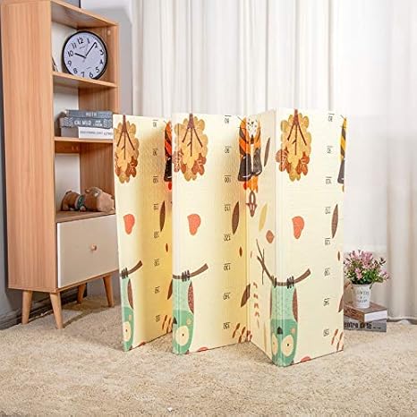 GNEY Water Resistant Kids & Baby Playing Crawl Floor Mat (Random Colour & Design) ((Large (120 x 180 cm)) (Folding Mat (6 X 5.5 ft)