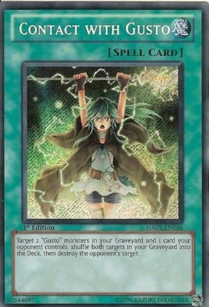 Yu-Gi-Oh! - Contact with Gusto (HA05-EN056) - Hidden Arsenal 5 - 1st Edition - Secret Rare