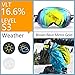ZIONOR X Ski Snowboard Snow Goggles OTG Design for Men Women Adult with Spherical Detachable Lens UV Protection Anti-fog (VLT 7% Black Frame Revo Gold Lens)