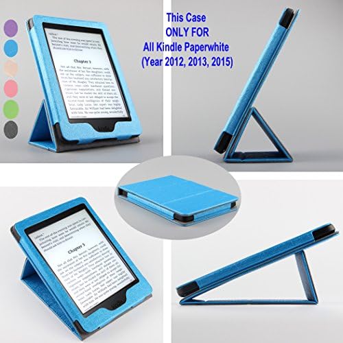 Fortune Case for Kindle Paperwhite Generations Prior to 2018 (2016, 2015, 2013, 2012) with Foldable & Stand able Cover, Magnetic Closure, Auto Sleep/Wake (Not for All-New Paperwhite 10th Gen.) -Blue