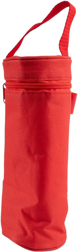 Poupy - Baby Bottle Container, Maintains Liquid Temperature, Soft Fabric, Zipper Closure, Stroller Attachment, Ideal for Travelling, Multicolored, Polyester