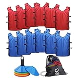 Soccer Cones (Set of 50) and Sports Jerseys Pinnies