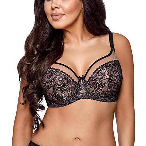 AVA-1396-Soft-BH-Damen-Unterwsche-Gemustert-Seitenstbchen-Regulierbar-Setteil