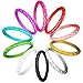 10 Pack- Silicone Wedding Ring for Women, LUNIQI Braided Thin and Stackable Durable Rubber Safe Band for Love, Couple, Souvenir and Outdoor Active Exercise Style