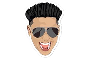 Hogue WS LLC DJ Pauly D Face Sticker (Jersey Shore)