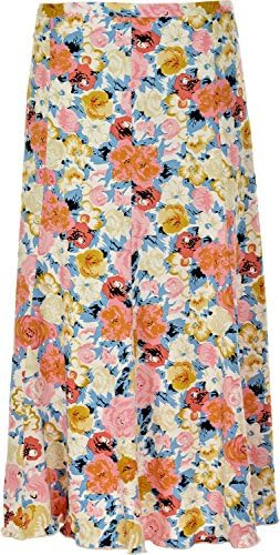 Sonia Fashions Women's Maxi 31" Length Jersey Fabric Half Elasticated Skirt