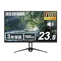 【Amazon.co.jp Exclusive】 IRIS OHYAMA Monitor 24-inch Full HD (1920×1080) Domestic Support VA Panel Built-in Speaker 100Hz Flicker Reduction Matte Type Display HDMI Black DT-IF235S-B