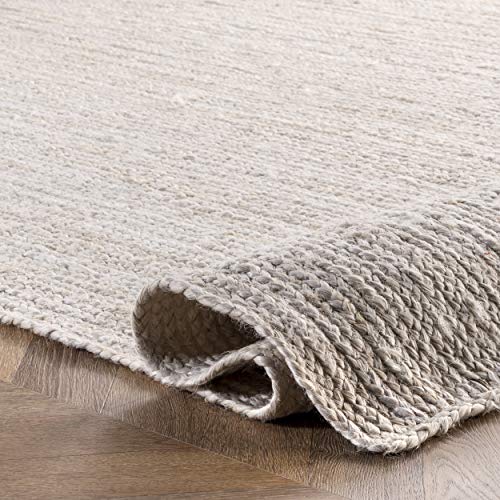 nuLOOM Rigo Hand Woven Farmhouse Jute Runner Rug, 2' 6" x 12', Off