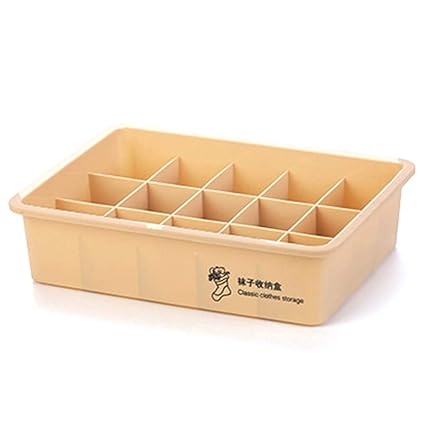 Amazon Com Omkuwlq 15 Grids Ties Socks Drawer Dividers Storage