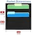 Essex Wares - 5 Pocket File Pocket Chart, Black, 14