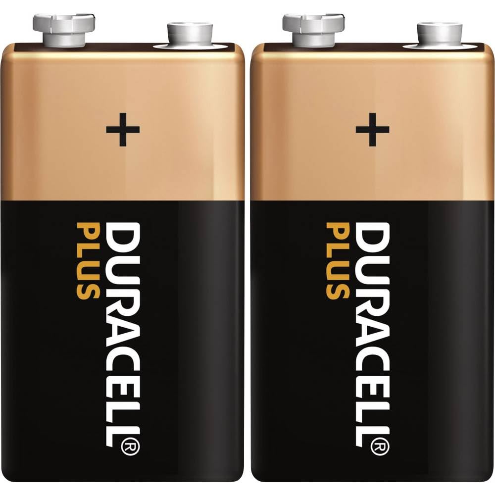 Duracell MN1604 Plus Power 9v Batteries, 2 Batteries