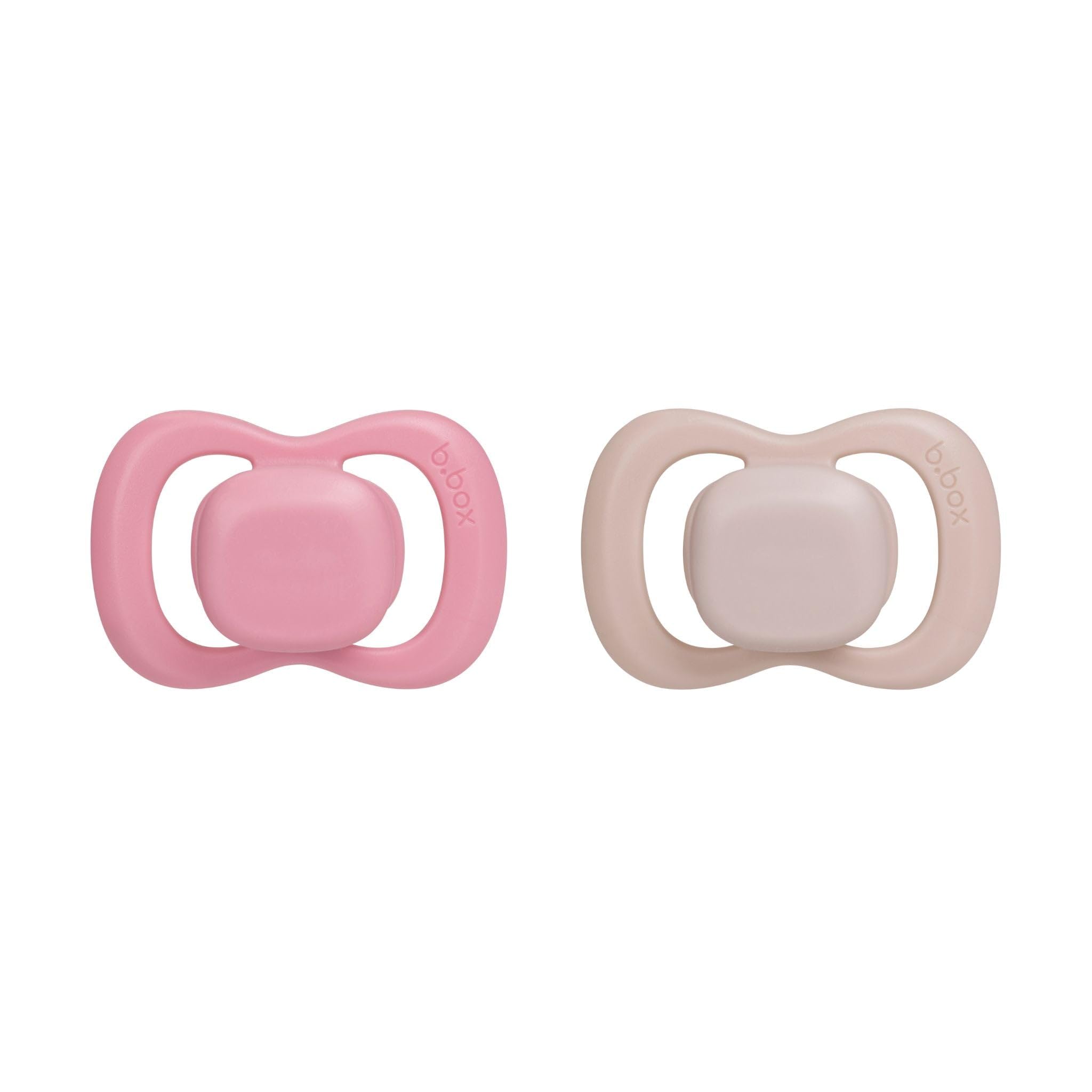 b.box Pacifier Soother Dummy Size 2 (2 Pack) | Symmetrical Silicone Teat and Shield | Antimicrobial | BPA Free | 6m+