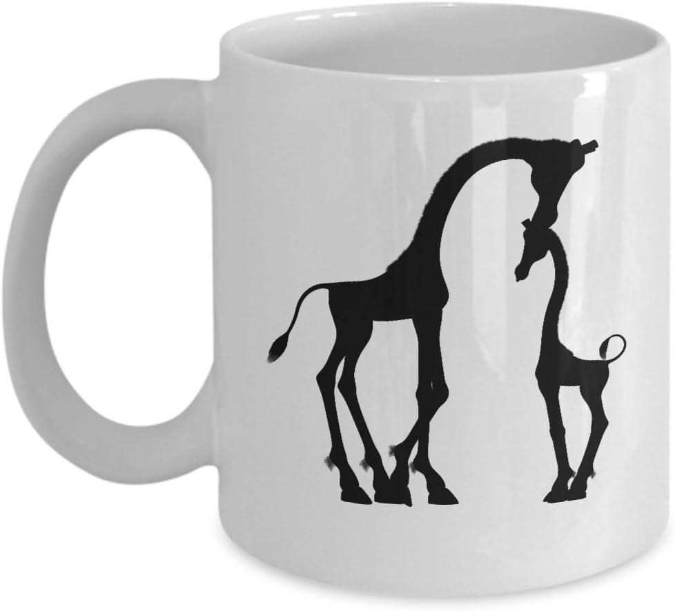 African giraffe, gift for animal lover, giraffes mother snd