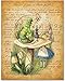 Alice in Wonderland Prints - 11x14 Unframed Wall Art Print Poster - Perfect Alice in Wonderland Gifts and Decorations (Alice Meets the Caterpillar)