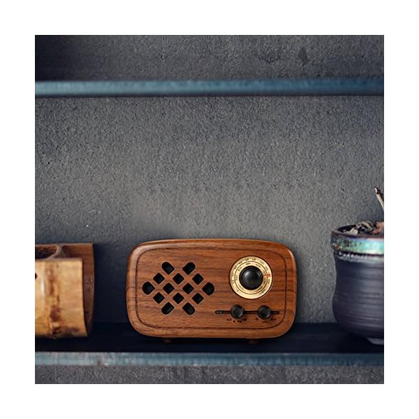 Radio FM AM Bafle Btoot hecho a mano Madera - Imagen 6