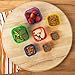 Meal Prep Zone 7 Piece Multi-Colored Portion Control Containers with Guide and Snap-Lids