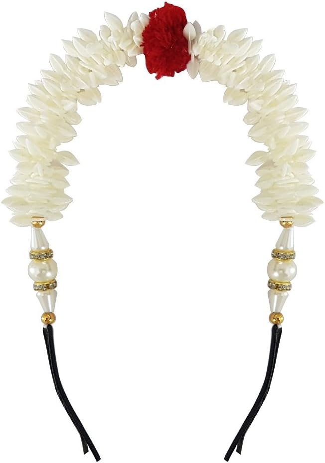 Majik Women Hair Gajra For Hair Bun Making Hair Accessories For Women And Girls, White, 35 Gram, Pack Of 1