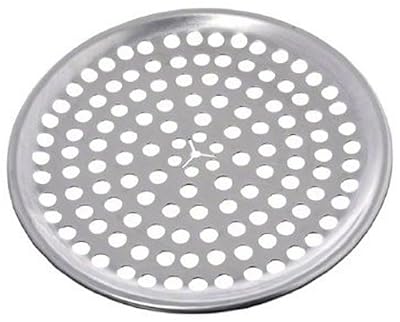 Browne (575349) 9" Perforated Aluminum Pizza Tray