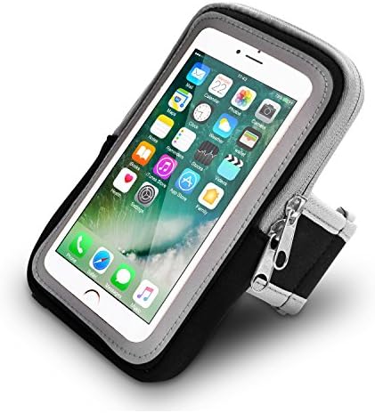 Cell Phone sport Armband: 5.5Inch Case for iPhone 6 Plus HUAWEI P10 Plus SAMSUNG Galaxy S7 S6 - Adjustable Reflective Velcro Workout Band,Screen Protector for sports