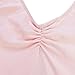 FEESHOW Girls Gymnastics Ballet Leotard Dance Dress with Attached Tutu Skirt Size 5-6 Pink