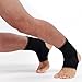 NEOTech Care Ankle Support Sleeve (1 Unit) - Open Heel, Light, Elastic & Breathable Knitted Fabric - Medium Compression - For Men, Women, Kids - Right or Left Foot - Black Color (Size M)