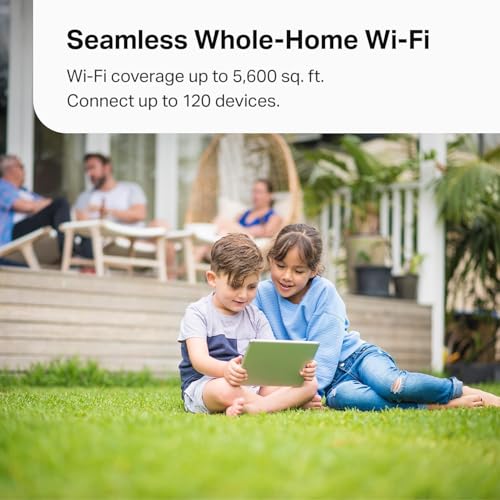 TP-Link Deco X15 Dual-Band AX1500 WiFi 6 Mesh Wi-Fi System | Replaces Routers and Extenders | Covers up to 5,600 sq.ft. | 2 Gigabit Ports per Unit, Supports Ethernet Backhaul, 3-Pack