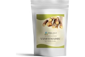 HERBAL HILLS Yashtimadhu Powder (Mulethi Powder/Licorice Powder/Glycyrrhiza glabra) | 16 Oz (454 GMS) | Natural Herb