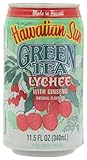 Hawaiian Sun Green Tea Lychee with Ginseng, 11.5-Ounce Cans (Pack of 24)
