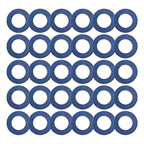 30 Pieces Aluminum Oil Drain Plug Washer Gaskets,90430-12031Crush Washer Oil Drain Plug Seals Rings Compatible with Toyota