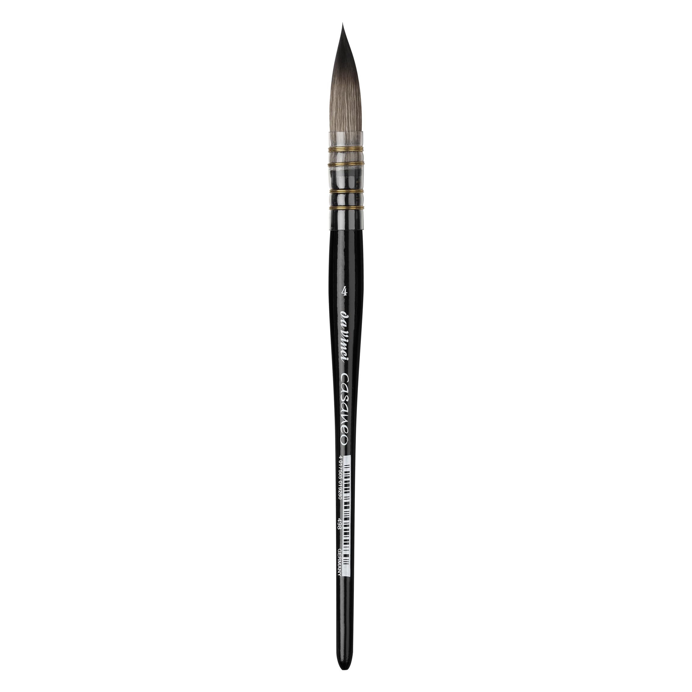 da Vinci, CASANEO, wash brush, watercolour brush, synthetic fibres, artist's brush, watercolour painting, liquid acrylic paints, made in Germany, round, size 4