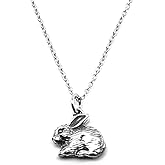 KEVIN N ANNA Sterling Silver Small Rabbit Charm Necklace, 18"